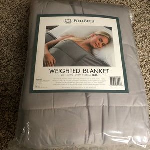 NEW WellBeen grey weighted blanket 12lbs
